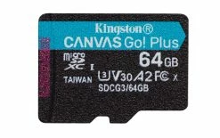 Kingston Carte MicroSDXC Canvas Go! Plus 64 GB - Cartes Mémoire