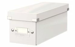 Leitz Boîte De Rangement 30 Pochettes Pour CD, Blanc - Conservation