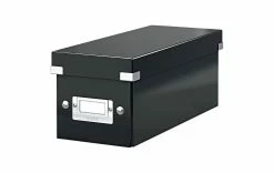 Leitz Boîte De Rangement 30 Pochettes Pour CD, Noir - Conservation