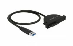 DeLock Câble Adaptateur USB 3.0 Typ-A - Slim SATA 13 Pin Slim Line - Disques Durs Externes
